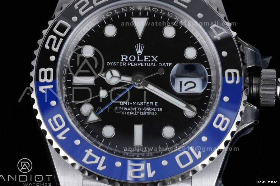 904L ARF SS Batman Edition 1:1 GMT V Oyster Best Bracelet SH3285 BLNR 126710 New Master On Sleek II 851 0213